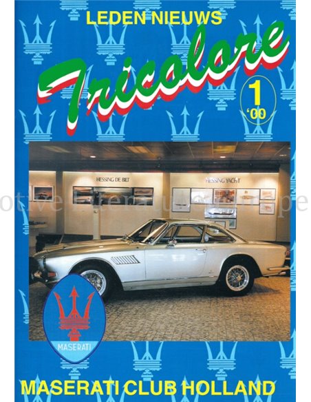 2000-1 TRICOLORE, MASERATI CLUB HOLLAND MAGAZINE DUTCH 