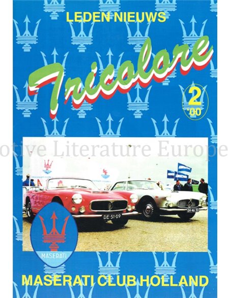 2000-2 TRICOLORE, MASERATI CLUB HOLLAND MAGAZINE NEDERLANDS