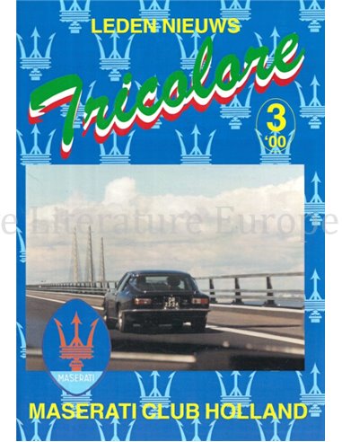2000-3 TRICOLORE, MASERATI CLUB HOLLAND MAGAZIN NIEDERLÄNDISCH