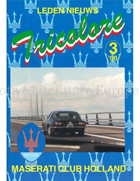 2000-3 TRICOLORE, MASERATI CLUB HOLLAND MAGAZINE NEDERLANDS