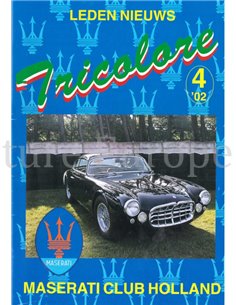 2002-4 TRICOLORE, MASERATI CLUB HOLLAND MAGAZINE NEDERLANDS
