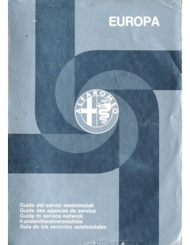 1975 ALFA ROMEO DEALER SERVICE BOEK