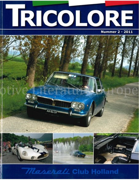 2011-2 TRICOLORE, MASERATI CLUB HOLLAND MAGAZIN NIEDERLÄNDISCH