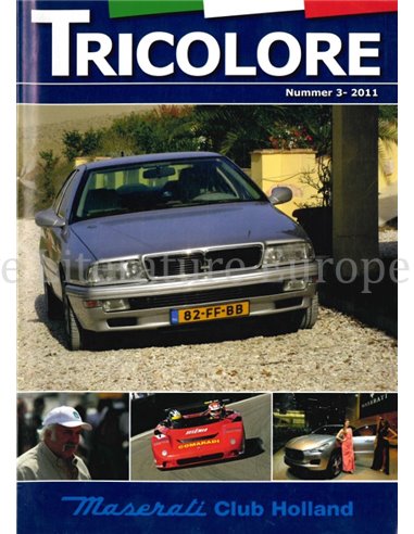 2011-3 TRICOLORE, MASERATI CLUB HOLLAND MAGAZINE NEDERLANDS