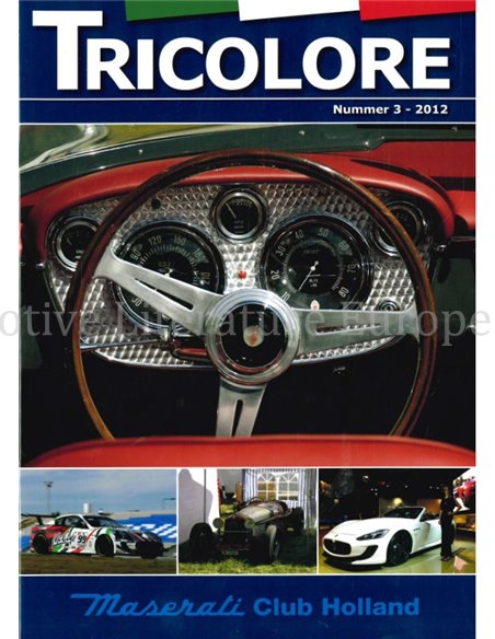 2012-3 TRICOLORE, MASERATI CLUB HOLLAND MAGAZIN NIEDERLÄNDISCH