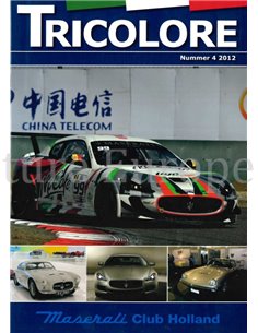 2012-4 TRICOLORE, MASERATI CLUB HOLLAND MAGAZIN NIEDERLÄNDISCH