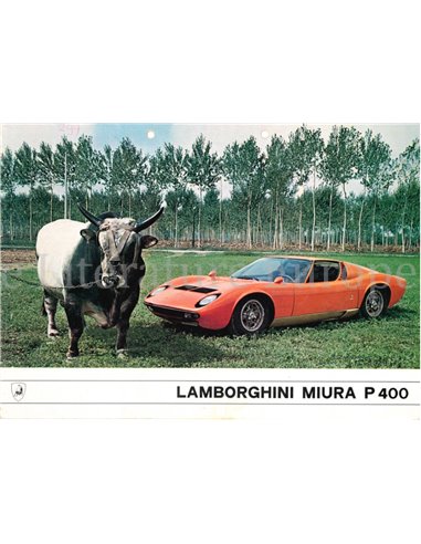 1967 LAMBORGHINI MIURA P 400 PROSPEKT ITALIENISCH