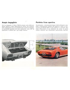 1967 LAMBORGHINI MIURA P 400 BROCHURE ITALIAN 2