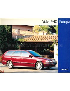 1997 VOLVO V40 EUROPA DATENBLATT NIEDERLÄNDISCH