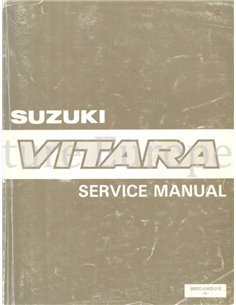 1988 SUZUKI VITARA WORKSHOP MANUAL ENGLISH