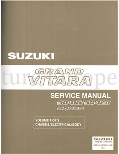 2003 SUZUKI GRAND VITARA SQ416 | SQ420 | SQ625 WERKPLAATSHANDBOEK ENGELS (2 BOEKEN)