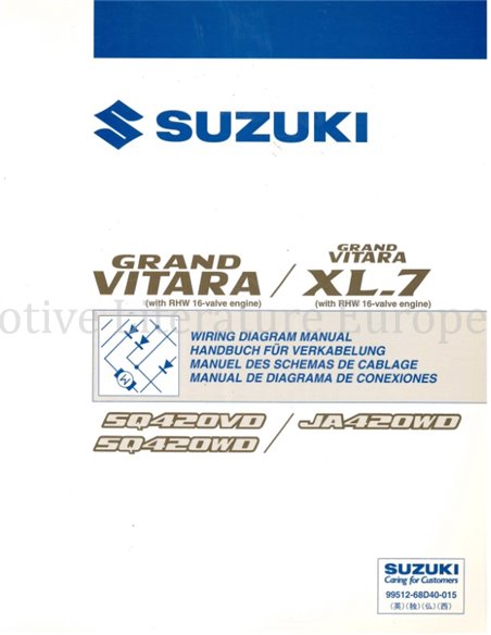 2004 SUZUKI GRAND VITARA | GRAND VITARA XL-7  (RHW 16V MOTOR) ELEKTRIK SCHALTPLAN MULTI