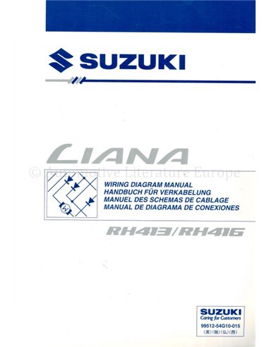 2002 SUZUKI LIANA ELECTRISCH SCHEMA 