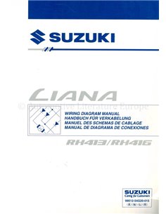 2002 SUZUKI LIANA ELECTRISCH SCHEMA 