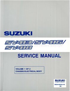 2000 SUZUKI BALENO WERKPLAATSHANDBOEK ENGELS (3 BOEKEN)