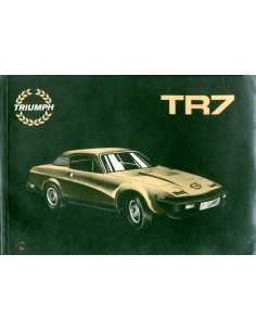 1980 TRIUMPH TR7 INSTRUCTIEBOEKJE ENGELS