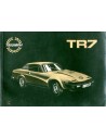 1980 TRIUMPH TR7 INSTRUCTIEBOEKJE ENGELS