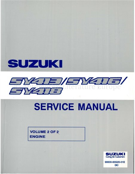 2000 SUZUKI BALENO WERKSTATTHANDBUCH ENGLISCH (3 BÜCHER)