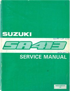 1984 SUZUKI SWIFT WERKSTATTHANDBUCH ENGLISCH