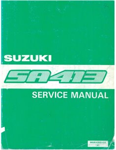 1988 SUZUKI SWIFT WERKSTATTHANDBUCH ENGLISCH