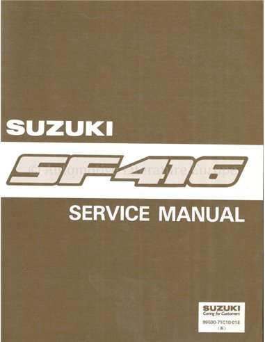 1991 SUZUKI SWIFT WORKSHOP MANUAL ENGLISH