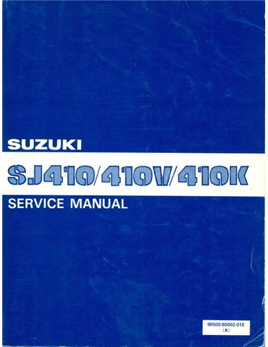 1985 SUZUKI SAMURAI WERKPLAATSHANDBOEK ENGELS