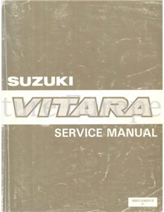 1988 SUZUKI VITARA WORKSHOP MANUAL ENGLISH