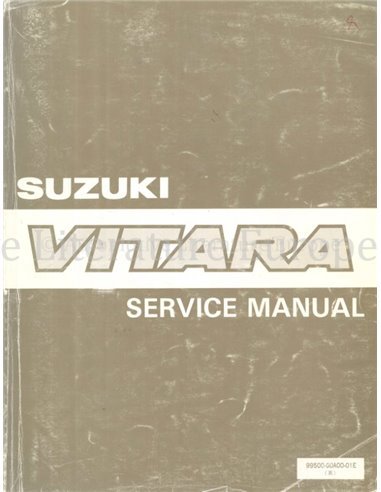 1988 SUZUKI VITARA WERKSTATTHANDBUCH ENGLISCH