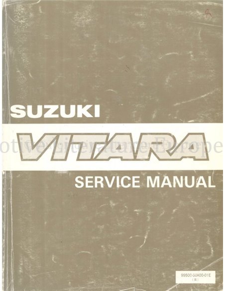 1988 SUZUKI VITARA WERKSTATTHANDBUCH ENGLISCH
