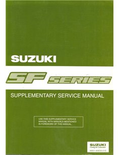 1996 SUZUKI SWIFT ZUSATZ WERKSTATTHANDBUCH ENGLISCH