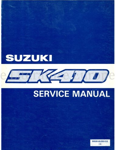 1985 SUZUKI CARRY WERKPLAATSHANDBOEK ENGELS 