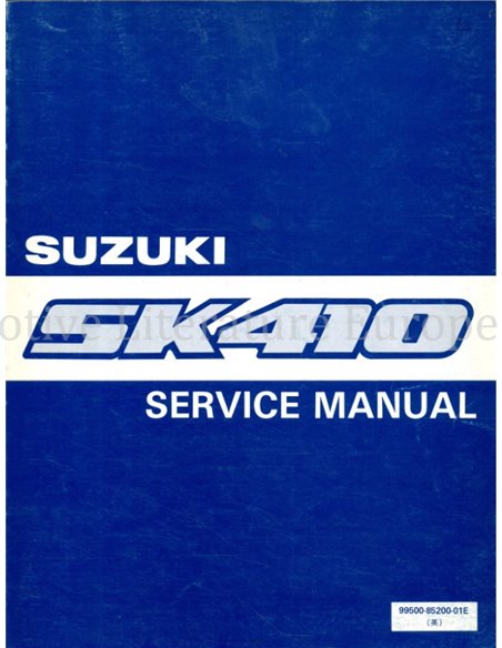 1985 SUZUKI CARRY WORKSHOP MANUAL ENGLISH 