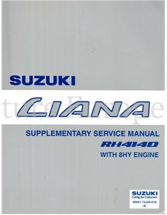 2004 SUZUKI LIANA DIESEL (8HY ENGINE) SUPPLEMENT WORKSHOP MANUAL ENGLISH 
