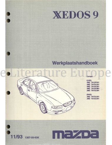 1993 MAZDA XEDOS 9 WERKPLAATSHANDBOEK NEDERLANDS