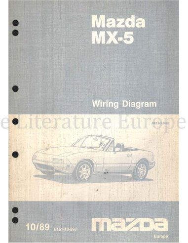 1989 MAZDA MX-5 ELECTRISCH SCHEMA ENGELS