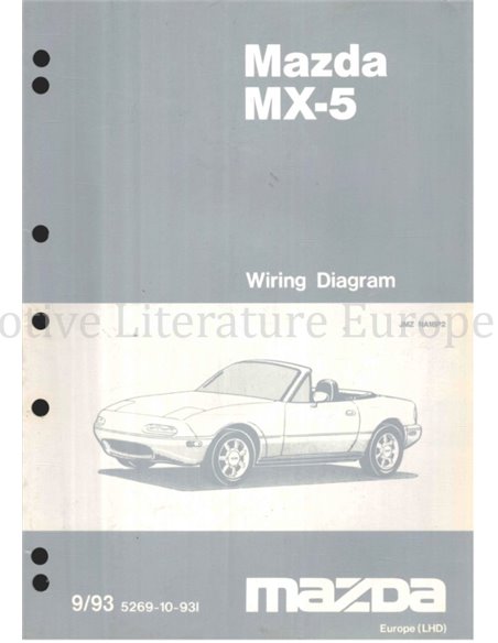 1993 MAZDA MX-5 ELECTRISCH SCHEMA ENGELS