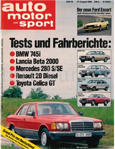 1980 AUTO MOTOR UND SPORT 18 GERMAN