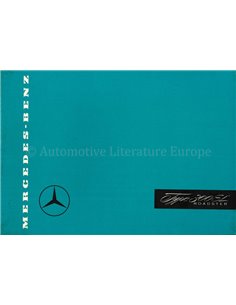 1957 MERCEDES BENZ 300 SL ROADSTER PROSPEKT ENGLISH