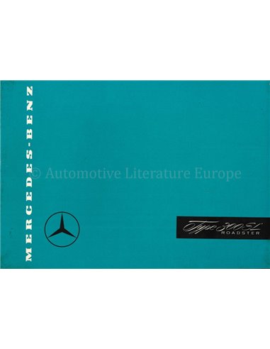 1957 MERCEDES BENZ 300SL ROADSTER BROCHURE ENGLISH