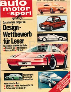 1981 AUTO MOTOR UND SPORT 17 DEUTSCH