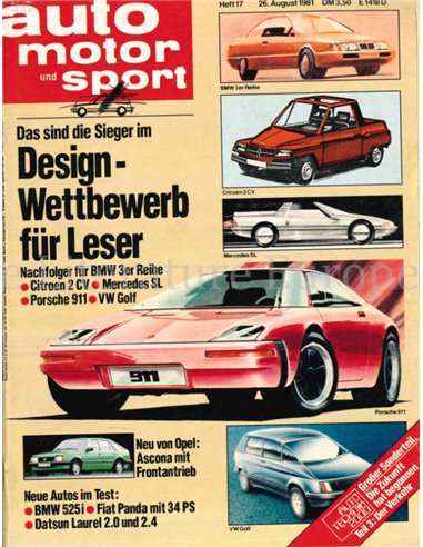 1981 AUTO MOTOR UND SPORT 17 DUITS