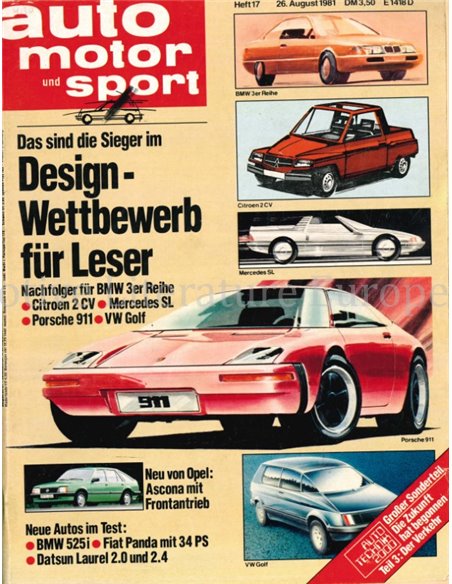 1981 AUTO MOTOR UND SPORT 17 DEUTSCH