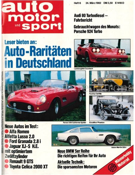 1982 AUTO MOTOR UND SPORT 06 GERMAN