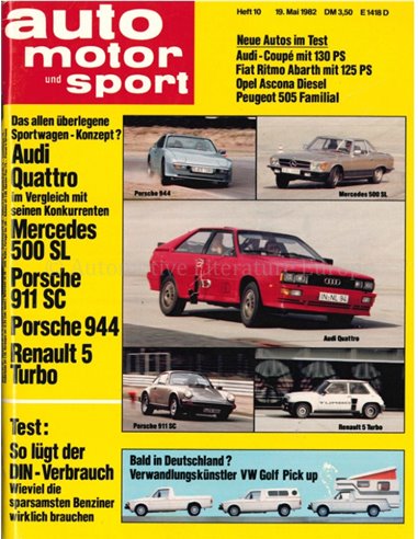 1982 AUTO MOTOR UND SPORT 10 DEUTSCH