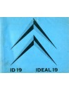1962 CITROEN ID 19 INSTRUCTIEBOEKJE NEDERLANDS