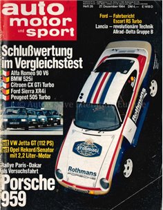 1984 AUTO MOTOR UND SPORT 26 DUITS