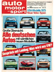 1974 AUTO MOTOR UND SPORT 20 DUITS
