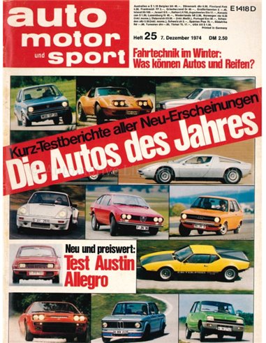 1974 AUTO MOTOR UND SPORT 25 DUITS