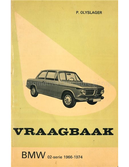 1966 - 1974 BMW 02-SERIE VRAAGBAAK NEDERLANDS