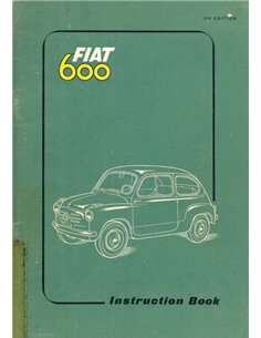 1955 FIAT 600 OWNERS MANUAL ENGLISH
